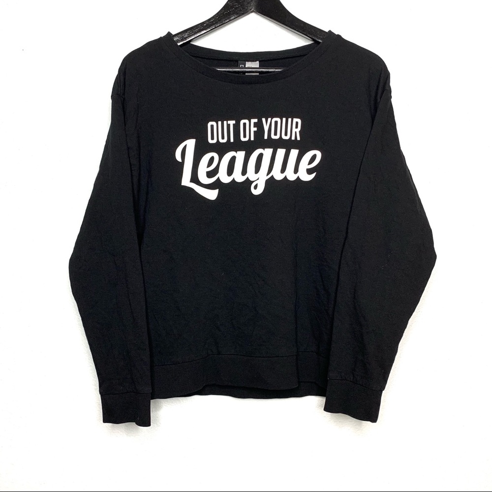 NWOT Divided Crewneck Black Sweatshirt